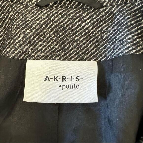 Akris Punto Wool And Silk Blend Blazer Jacket Size 8 - Picture 3 of 14